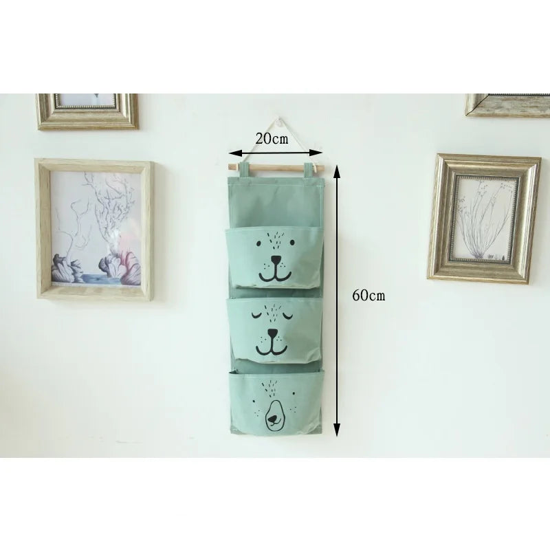 Wall Hanging Storage Bag Organizer for Toys Books Cosmetics