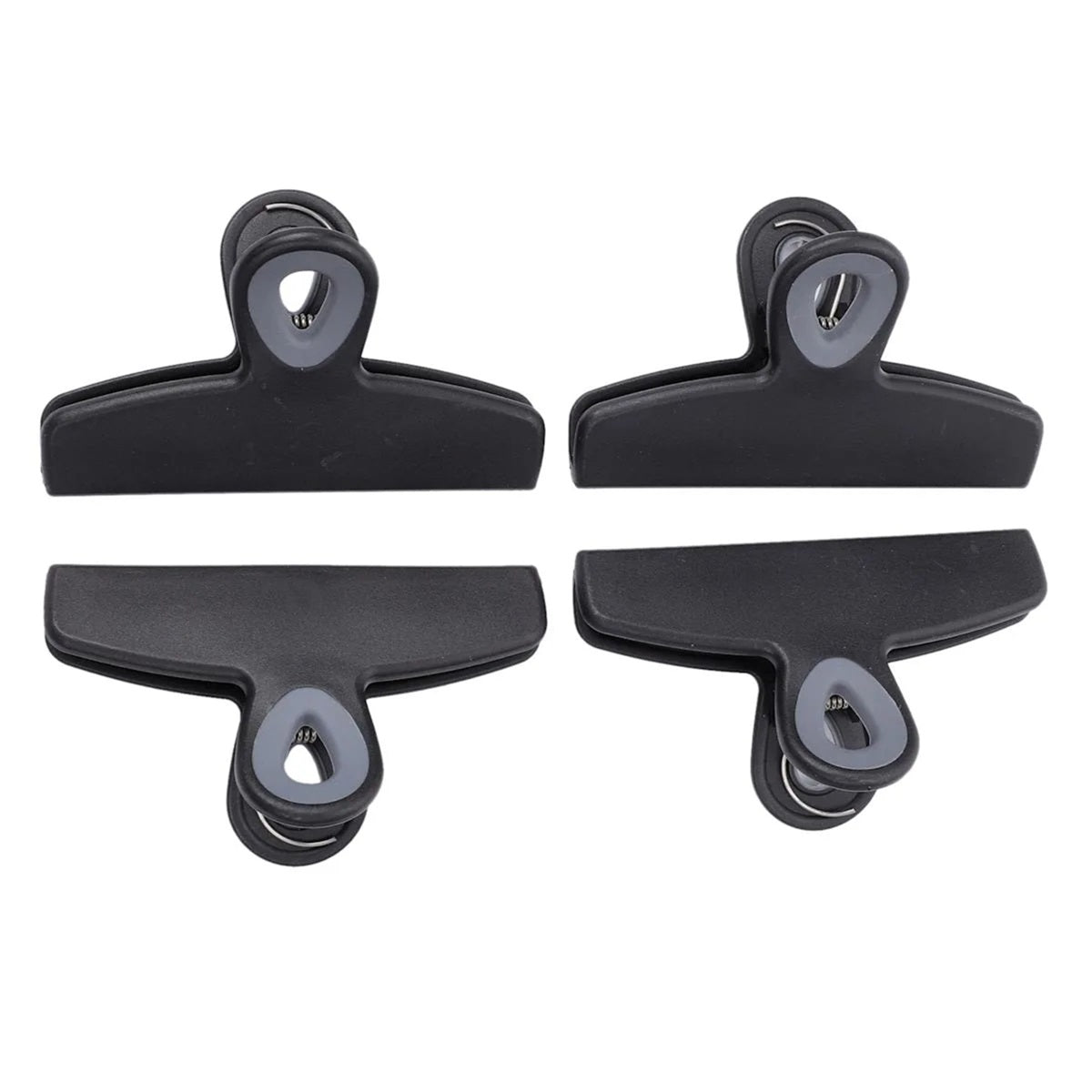 4-Piece Bag Clip Set, Black