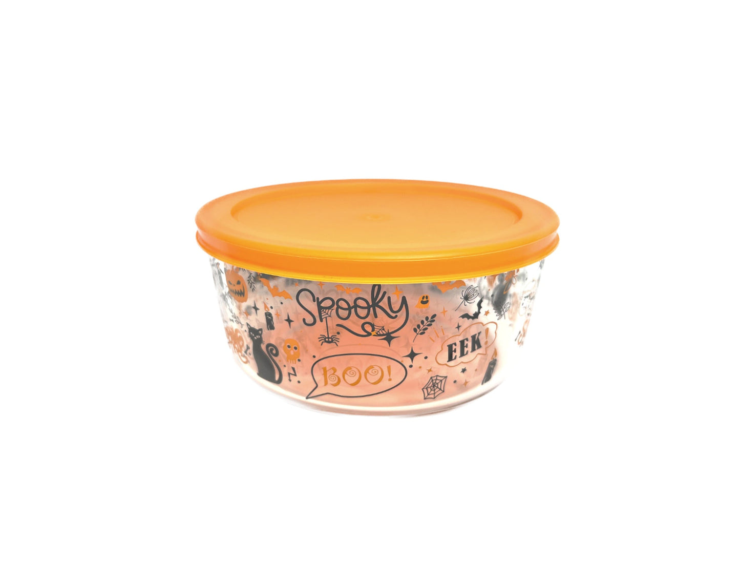 Dura Living Halloween Glass Food Storage Containers 4pc 4 Cup Set