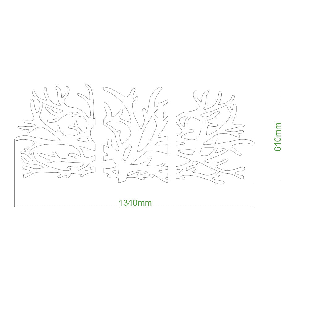 Decorizzly® Triptych hanger TRUE TREE 1340mm
