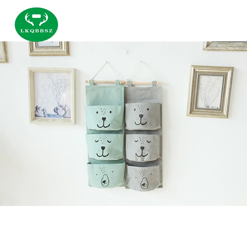 Wall Hanging Storage Bag Organizer for Toys Books Cosmetics